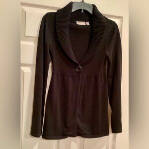 Women's Black Shawl Collar Sweater size small